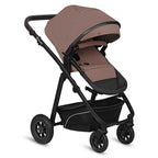 Carucior 3 in 1, Lionelo, Bianka, Transformabil, Cadru aluminiu, Cu landou si salteluta moale, Cu scoica auto, Cu multiple accesorii, Sustine 22 kg, 0 luni+, EN1466:2014+AC:2015, EN1888, Bej Taupe