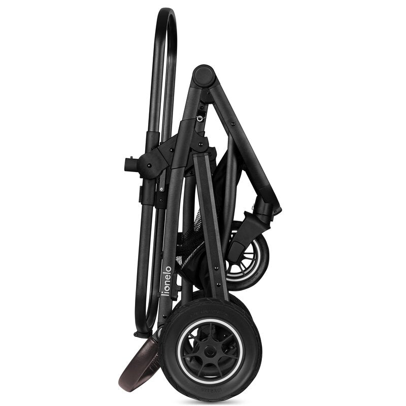 Carucior 3 in 1, Lionelo, Bianka, Transformabil, Cadru aluminiu, Cu landou si salteluta moale, Cu scoica auto, Cu multiple accesorii, Sustine 22 kg, 0 luni+, EN1466:2014+AC:2015, EN1888, Bej