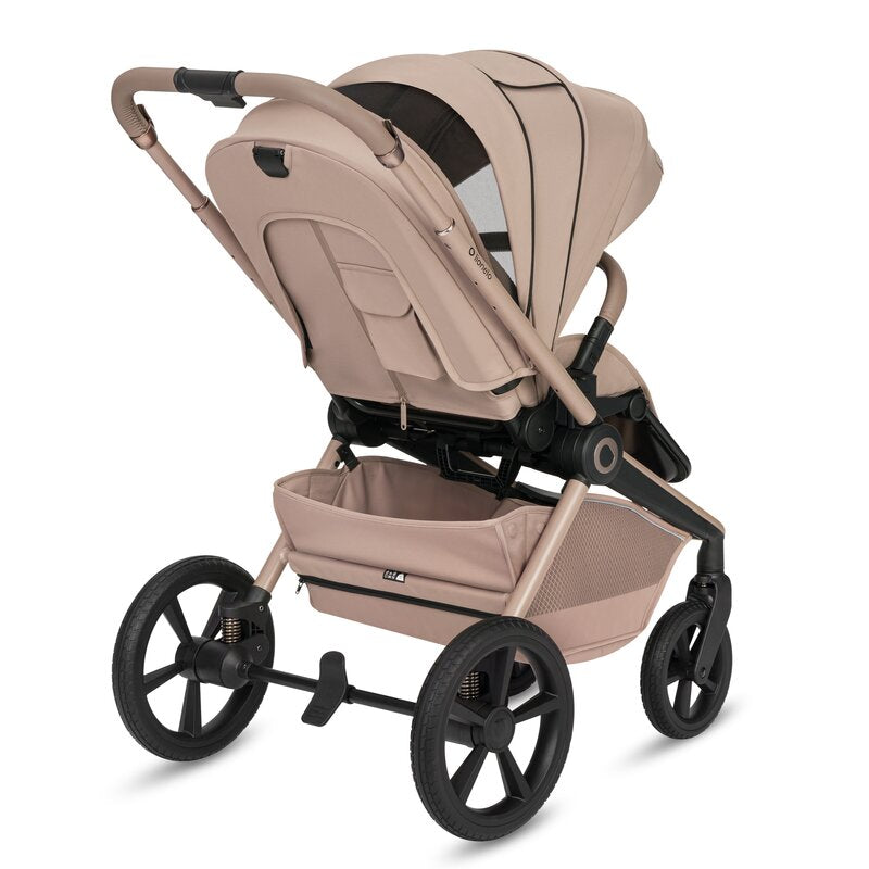 Carucior 3 in 1 Lionelo Freya cu Scoica Auto Astrid i-Size ADAC, Landou si Parte Sport, 0-22 kg, Bej