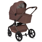 Carucior 3 in 1 Lionelo Freya cu Scoica Auto Astrid i-Size ADAC, Landou si Parte Sport, 0-22 kg, Maro