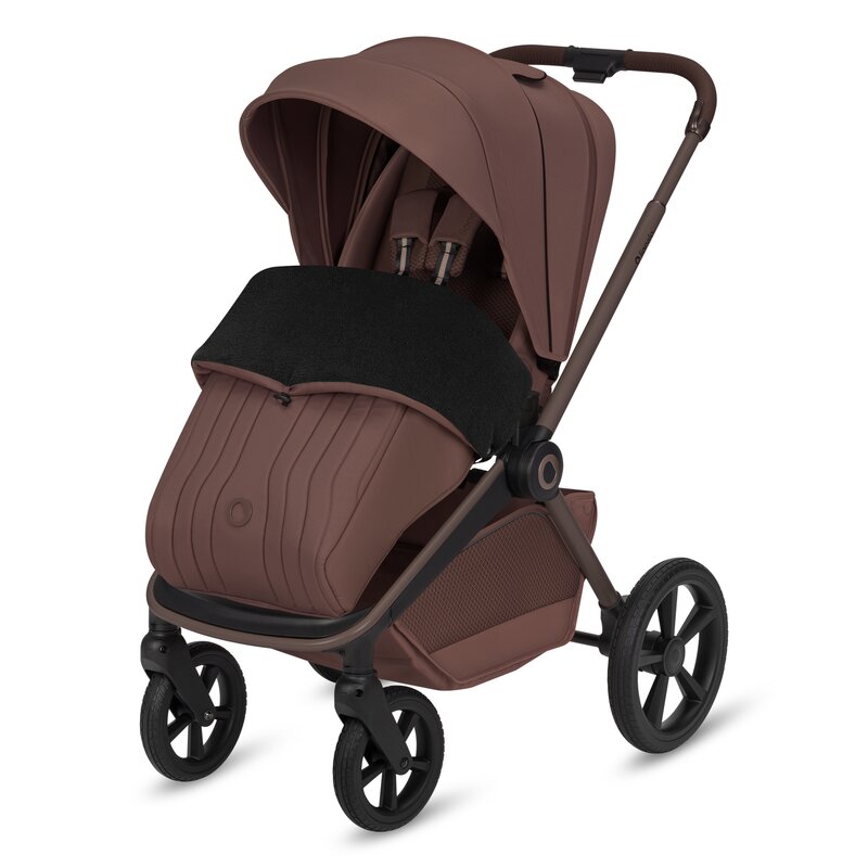 Carucior 3 in 1 Lionelo Freya cu Scoica Auto Astrid i-Size ADAC, Landou si Parte Sport, 0-22 kg, Maro