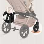 Carucior 3 in 1 Lionelo Freya cu Scoica Auto Astrid i-Size ADAC, Landou si Parte Sport, 0-22 kg, Bej