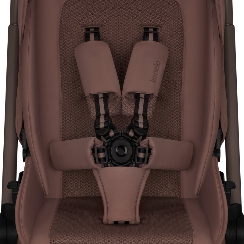 Carucior 3 in 1 Lionelo Freya cu Scoica Auto Astrid i-Size ADAC, Landou si Parte Sport, 0-22 kg, Maro