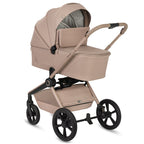 Carucior 3 in 1 Lionelo Freya cu Scoica Auto Astrid i-Size ADAC, Landou si Parte Sport, 0-22 kg, Bej