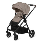 Carucior 3 in 1 Lionelo Greet cu Scoica Auto Astrid Lite i-Size, Landou si Parte Sport, 0-22 kg, Bej