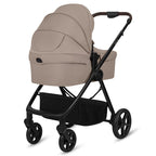 Carucior 3 in 1 Lionelo Greet cu Scoica Auto Astrid Lite i-Size, Landou si Parte Sport, 0-22 kg, Bej