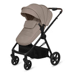 Carucior 3 in 1 Lionelo Greet cu Scoica Auto Astrid Lite i-Size, Landou si Parte Sport, 0-22 kg, Bej