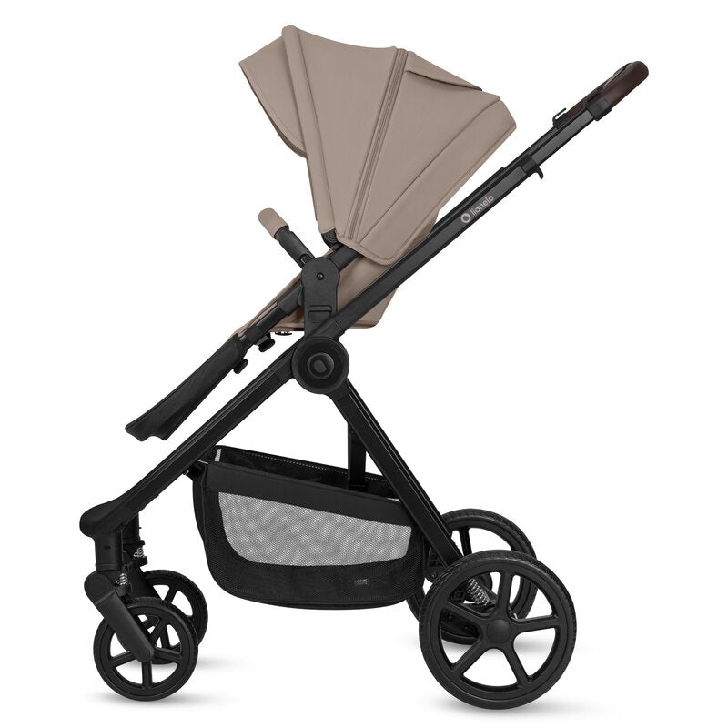 Carucior 3 in 1 Lionelo Greet cu Scoica Auto Astrid Lite i-Size, Landou si Parte Sport, 0-22 kg, Bej