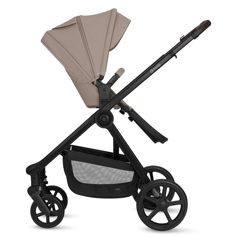 Carucior 3 in 1 Lionelo Greet cu Scoica Auto Astrid Lite i-Size, Landou si Parte Sport, 0-22 kg, Bej