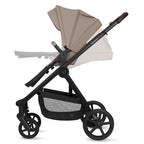 Carucior 3 in 1 Lionelo Greet cu Scoica Auto Astrid Lite i-Size, Landou si Parte Sport, 0-22 kg, Bej