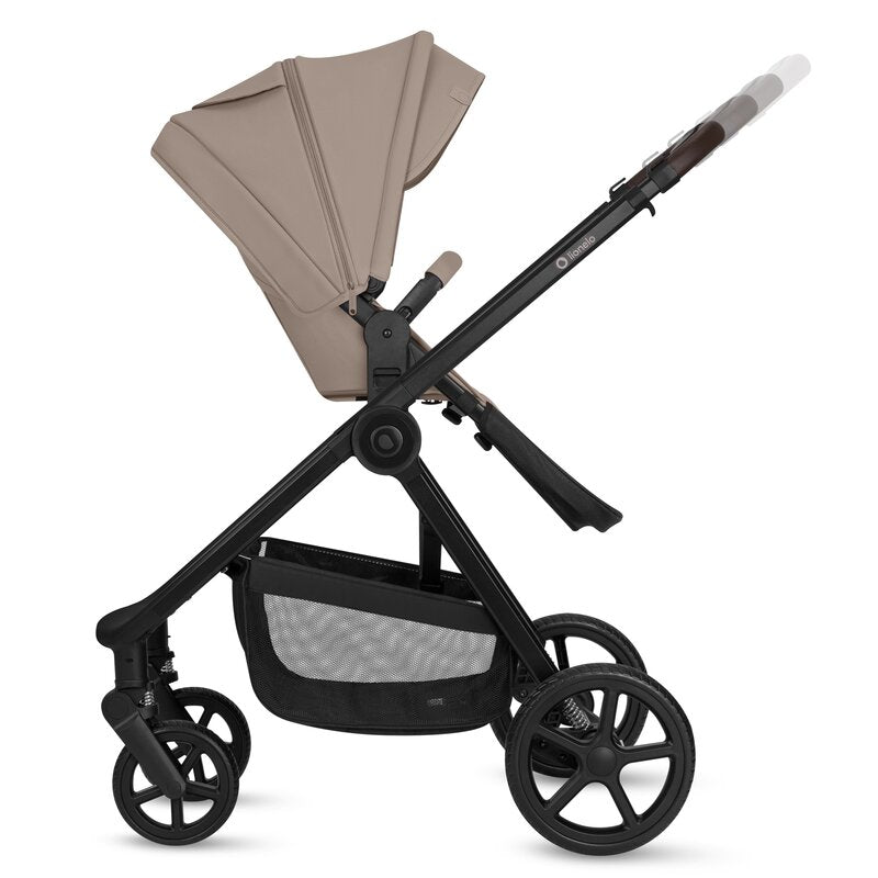 Carucior 3 in 1 Lionelo Greet cu Scoica Auto Astrid Lite i-Size, Landou si Parte Sport, 0-22 kg, Bej
