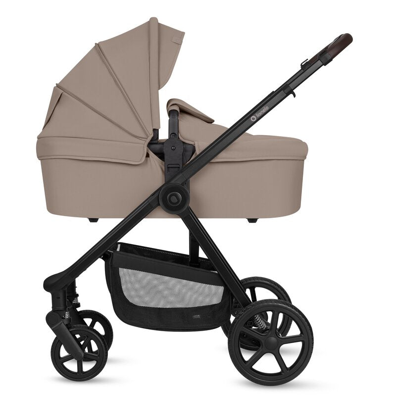 Carucior 3 in 1 Lionelo Greet cu Scoica Auto Astrid Lite i-Size, Landou si Parte Sport, 0-22 kg, Bej