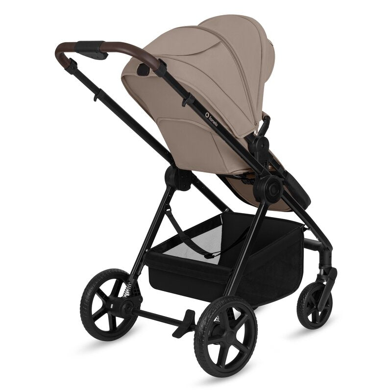 Carucior 3 in 1 Lionelo Greet cu Scoica Auto Astrid Lite i-Size, Landou si Parte Sport, 0-22 kg, Bej