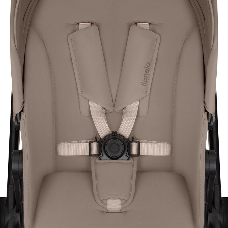 Carucior 3 in 1 Lionelo Greet cu Scoica Auto Astrid Lite i-Size, Landou si Parte Sport, 0-22 kg, Bej