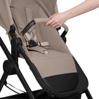 Carucior 3 in 1 Lionelo Greet cu Scoica Auto Astrid Lite i-Size, Landou si Parte Sport, 0-22 kg, Bej
