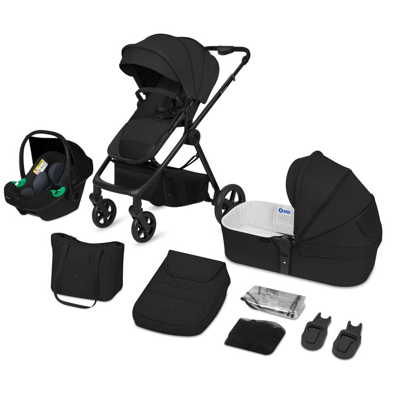 Carucior 3 in 1 Lionelo Greet Negru - vedere de ansamblu