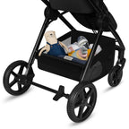 Carucior 3 in 1, Lionelo, Greet, Pana la 15 kg, Cadru aluminiu, Cu landou si salteluta moale, Cu scoica auto, Reversibil, Cu accesorii, Maner, suport pentru picioare, spatar reglabile, Negru
