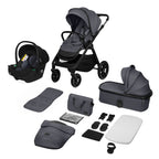 Carucior 3 in 1 Lionelo Layla Gri, imagine 5