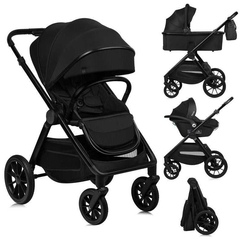 Carucior 3 in 1 Lionelo Layla Negru, imagine 5