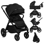 Carucior 3 in 1 Lionelo Layla Negru, imagine 5