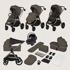 Carucior 3 in 1 Lionelo Layla Bej Taupe, imagine 3