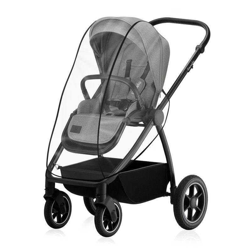 Carucior 3 in 1, Lionelo, Meril, Cu landou de dimensiune XL, Reversibil, Cu scoica auto testata ADAC, Cu accesorii, Pana la 22 kg, Conform cu EN1888-1 EN1888-2, EN1466, Gri