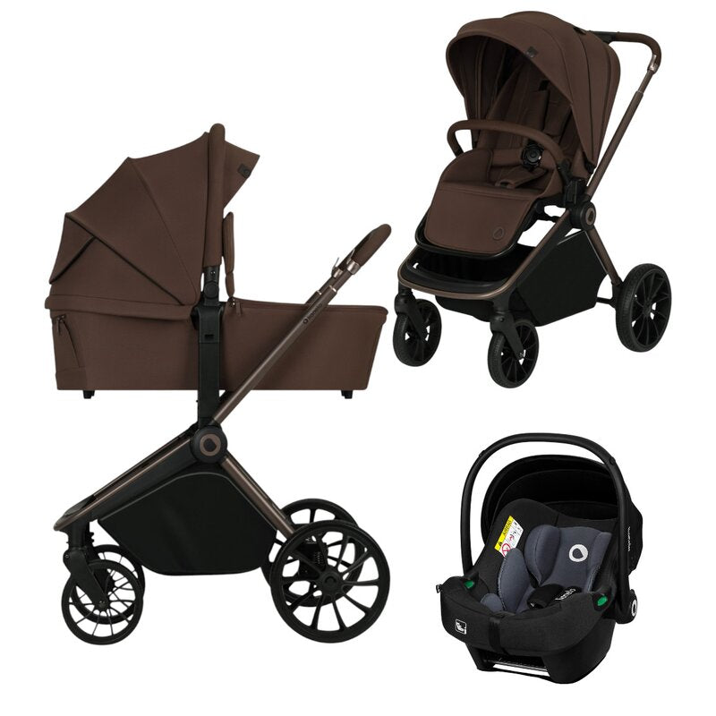 Carucior 3 in 1 Lionelo Mika Plus, Mocha Mousse - vedere de ansamblu