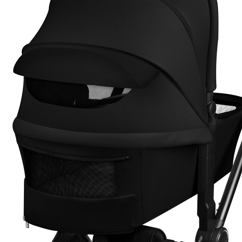 Carucior 3 in 1, Lionelo, Mika Plus, Cadru din aluminiu, Cu landou intarit si salteluta moale, Cu scoica auto testata ADAC, Reversibil, Cu sistem de ventilatie 3D, Cu accesorii, Pana la 22 kg, EN1888-1 EN1888-2 EN1466 ECE R129, Negru