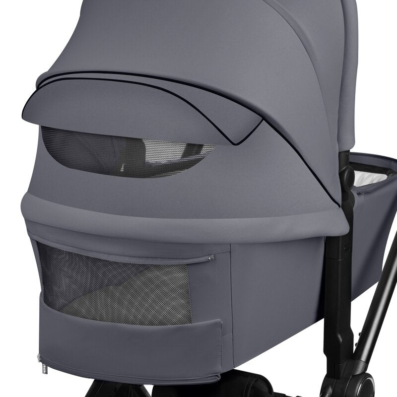 Carucior 3 in 1, Lionelo, Mika Plus, Cadru din aluminiu, Cu landou intarit si salteluta moale, Cu scoica auto testata ADAC, Reversibil, Cu sistem de ventilatie 3D, Cu accesorii, Pana la 22 kg, EN1888-1 EN1888-2 EN1466 ECE R129, Gri