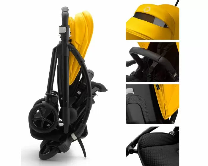Carucior Bugaboo Bee 6 Black Black Lemon Yellow
