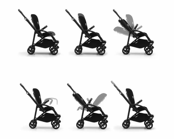 Carucior Bugaboo Bee 6 Aluminium Grey Melange Soft Pink