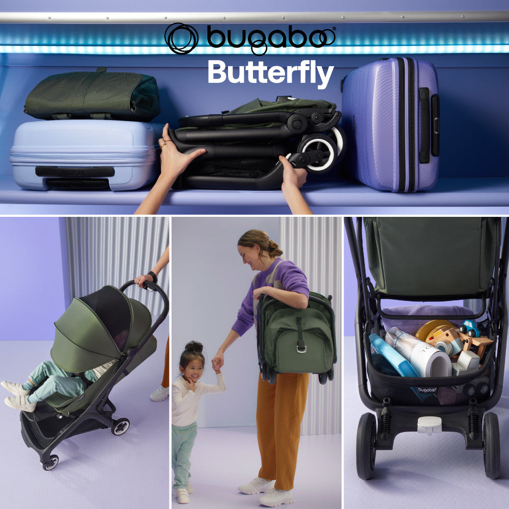 Carucior Bugaboo Butterfly Black Midnight Black