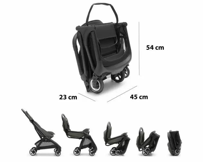 Carucior Bugaboo Butterfly Black Midnight Black