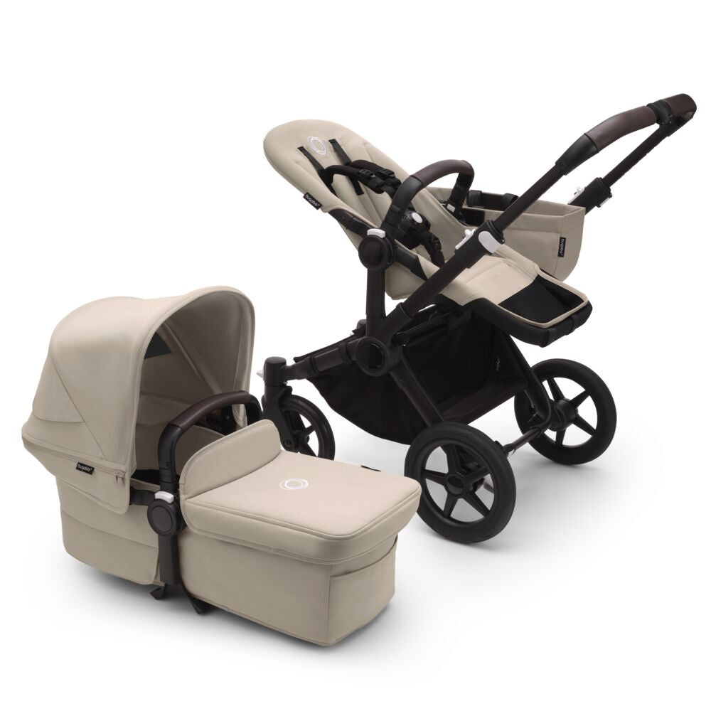 Carucior Convertibil Bugaboo Donkey 5 Mono Black Desert Taupe