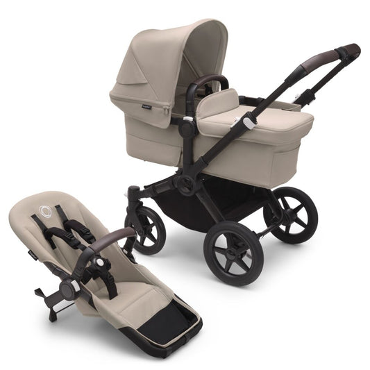 Carucior Convertibil Bugaboo Donkey 5 Mono Black Desert Taupe