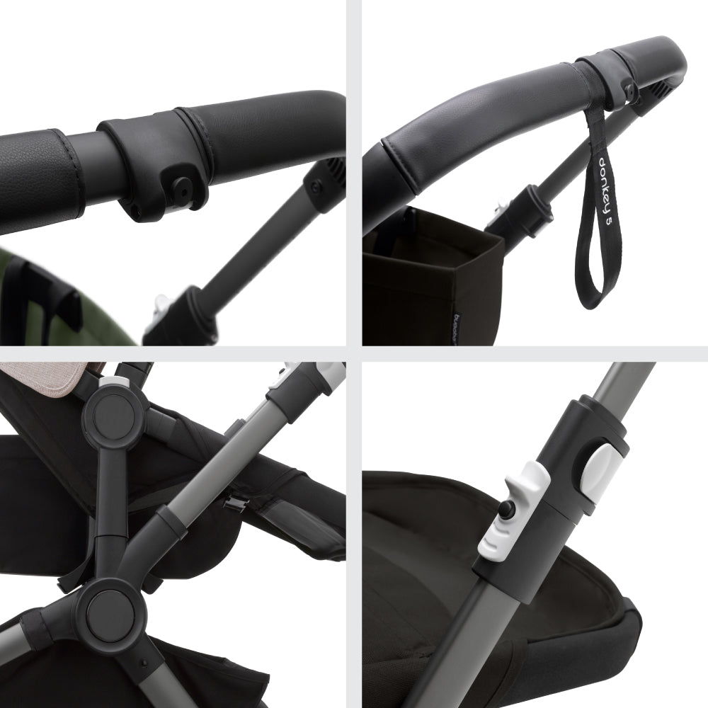 Carucior Bugaboo Donkey 5 Mono Mineral Black Taupe