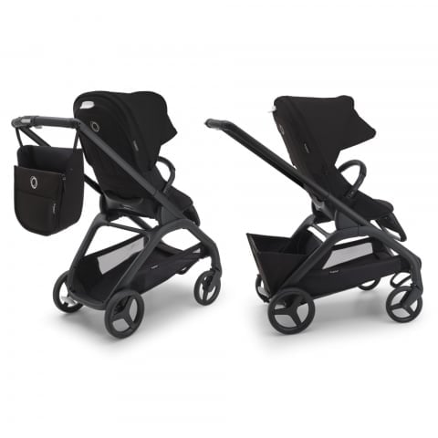 Carucior Bugaboo Dragonfly Black Dark Cherry