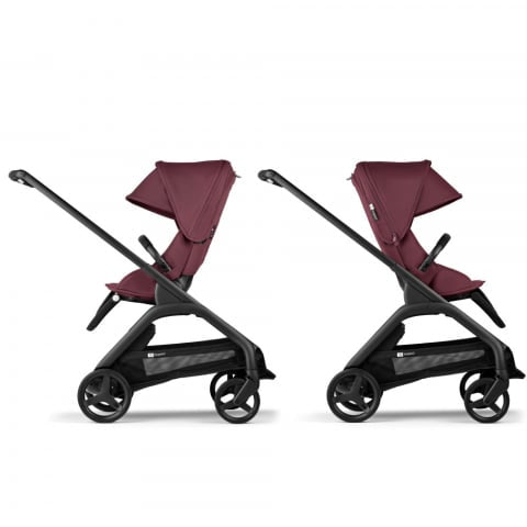 Carucior Bugaboo Dragonfly Black Dark Cherry