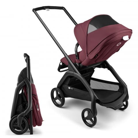 Carucior Bugaboo Dragonfly Black Dark Cherry