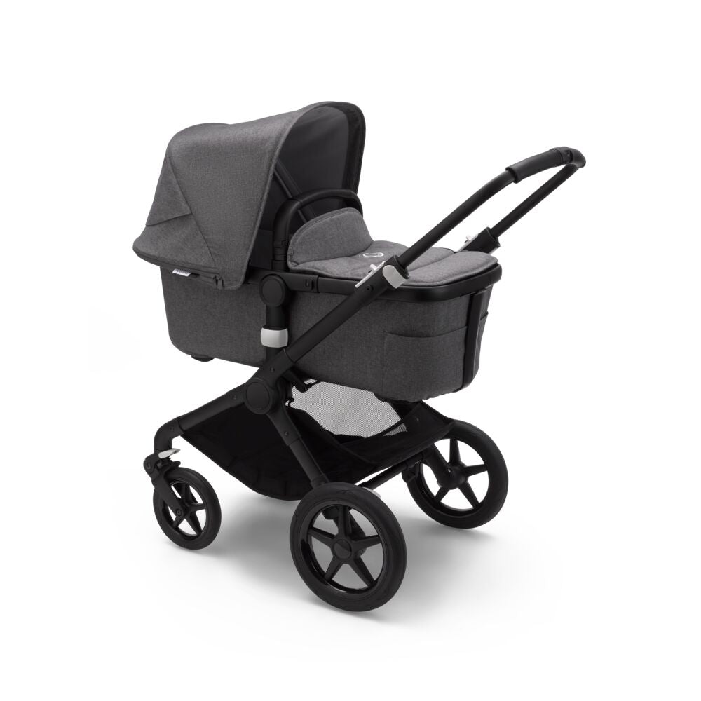 Carucior Bugaboo Fox 2 Complete Black Grey Melange 2 in 1