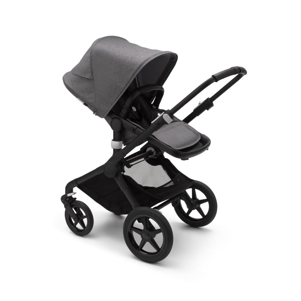 Carucior Bugaboo Fox 2 Complete Black Grey Melange 2 in 1