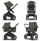 Carucior Bugaboo Fox 3 Black Forest Green 2 in 1