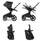 Cărucior Bugaboo Fox 5 Noir Limited Edition Black Moonlight 2 în 1