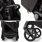 Cărucior Bugaboo Fox 5 Noir Limited Edition Black Moonlight 2 în 1