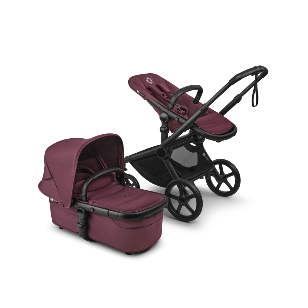 Carucior Bugaboo Fox 5 Renew Black Dark Cherry 2 in 1