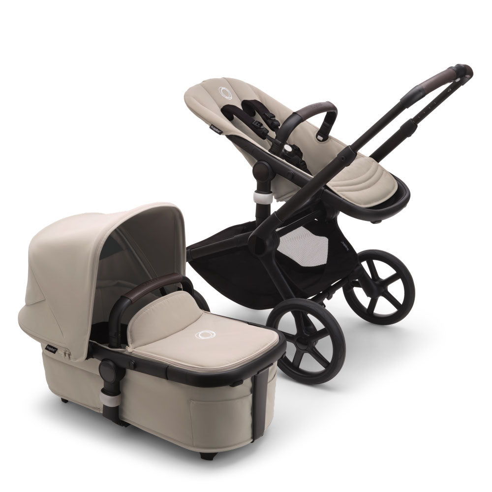 Carucior Bugaboo Fox 5 Renew Black Dessert Taupe 2 in 1