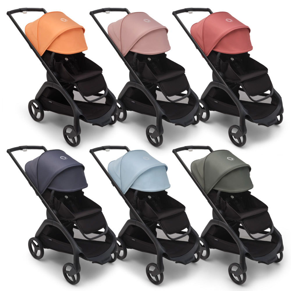 Carucior Bugaboo Dragonfly personalizat Black/Midnight Black