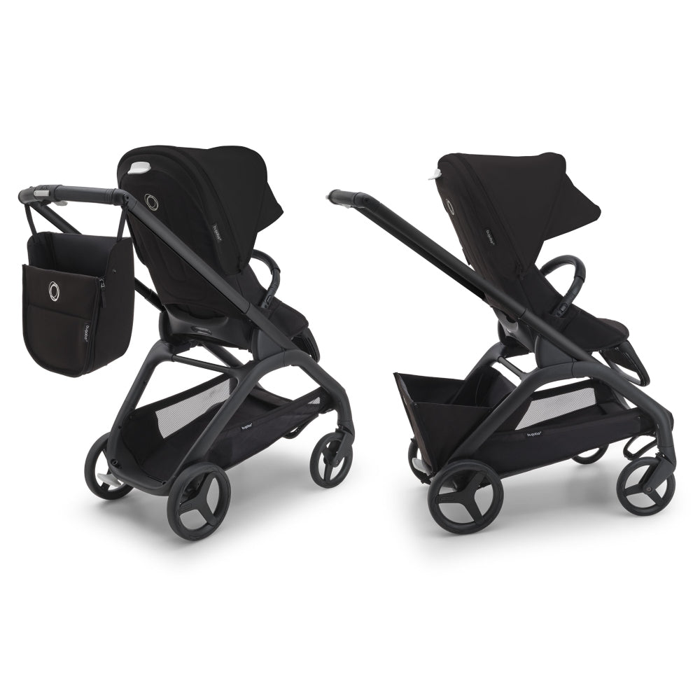 Carucior Bugaboo Dragonfly personalizat Black Midnight Black