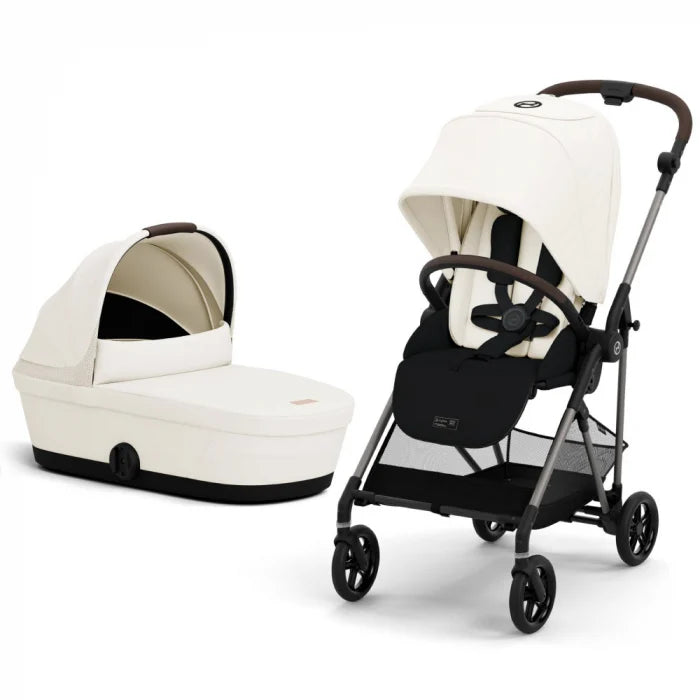 Pachet 2 în 1 Cărucior Cybex Melio Carbon cu Landou Protecție Premium