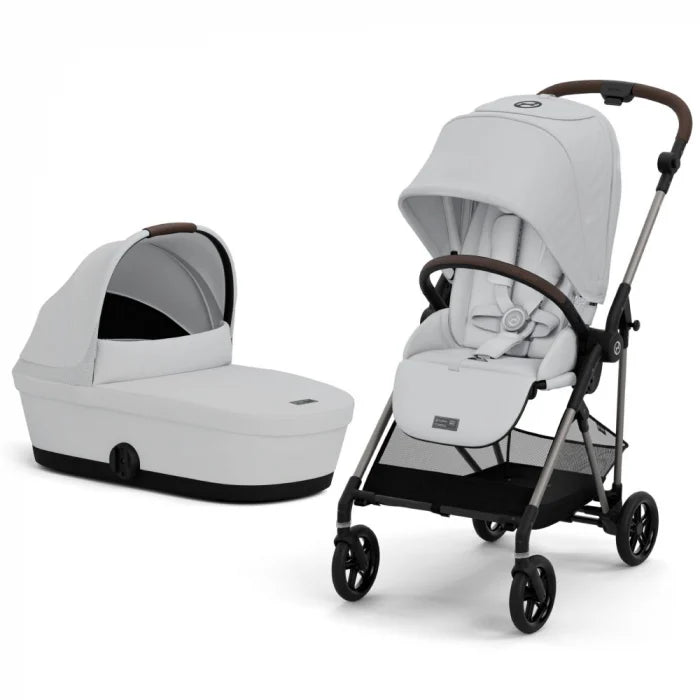 Pachet 2 în 1 Cărucior Cybex Melio Carbon cu Landou Protecție Premium